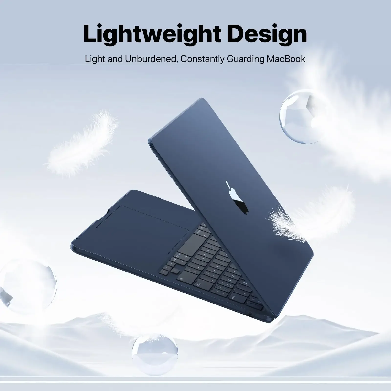 Capa para laptop adequada para MacBook Air 13,6 polegadas com chip M2 M3 Premium Slim Matte Case em A3113 A2681 (versão 2022 2023 2024)