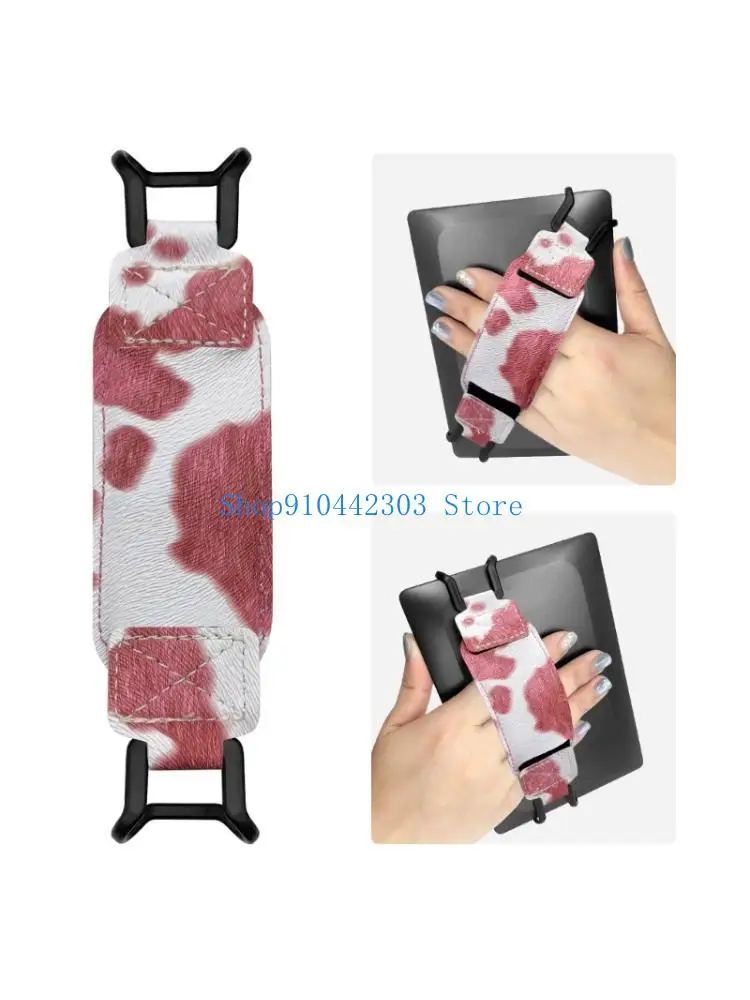 

L4MD NonSlip Reading Hand Strap For 6 7 8inch Devices Ergonomic Soft PU and Elastic Rope Design