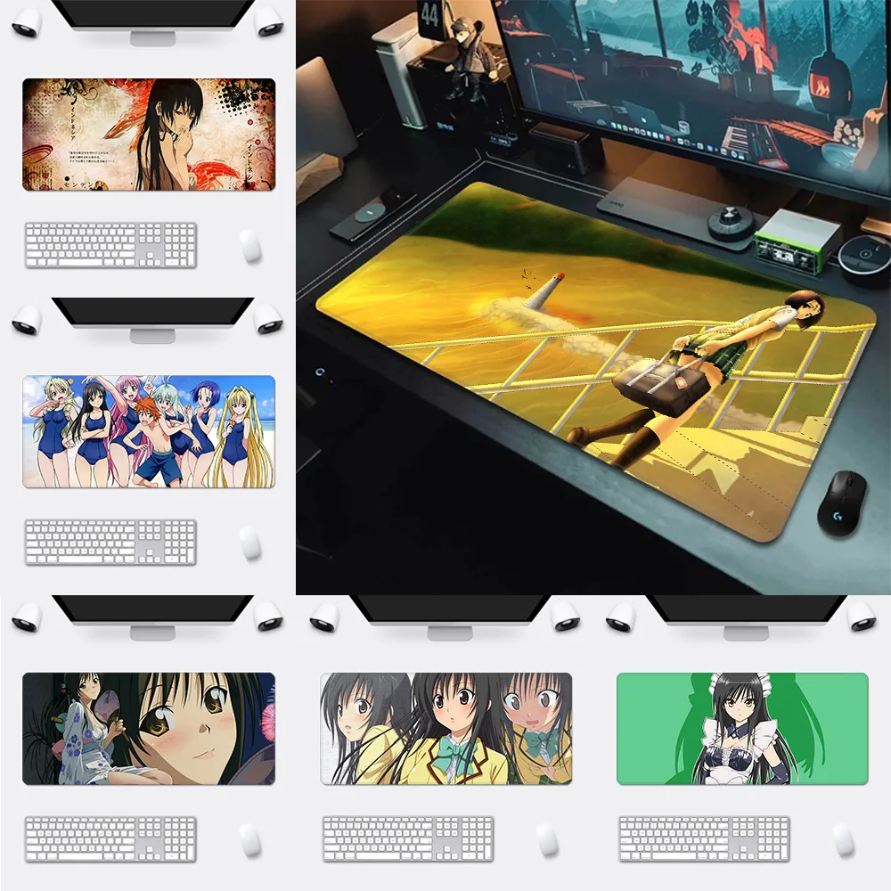 

To LOVE Kotegawa Yui Mousepad HD Printing Computer Gamers Locking Edge Non-slip Mouse Pad XXL90x40cm Keyboard PC Desk Pad