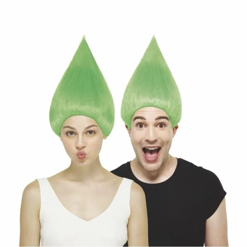 Troll festival magia elf papel vestir-se chapelaria halloween pai criança desempenho cebola headwear chama peruca gota de água cabeça