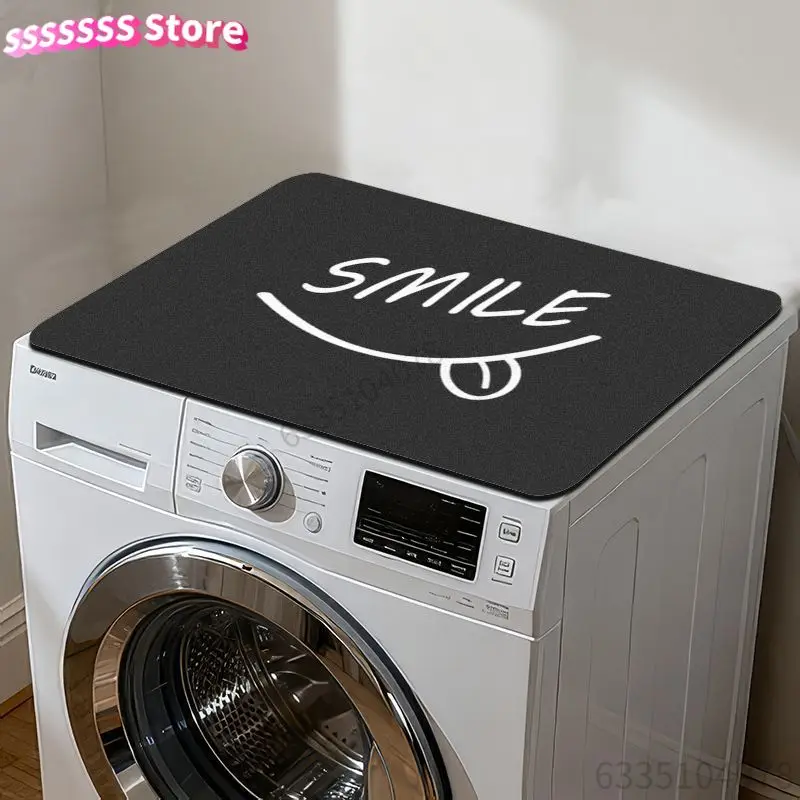 Compatible for SMILE Washer Dryer Drain - -Vibration Noise Reduction Laundry Mat, Sturdy Polyester Washer/Dryer Base Pad, Quiet