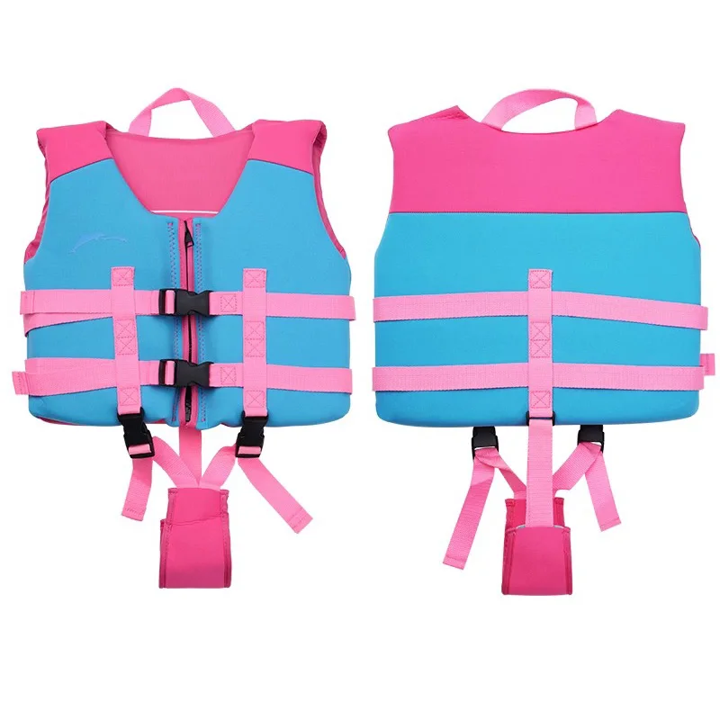 

Neoprene 1-6 Years Kid Life Vest, Boys Girls Buoyancy Aid Swim Training Safety Assisted Life Jacket Toddler Kayak Beach Swimwear
