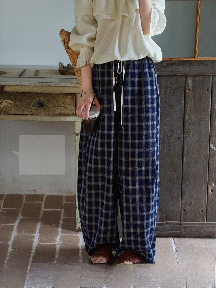 

Повседневные женские брюки с высокой талией и широкими штанинами, черные, плиссированные, с эластичным поясом, текстурированные, для работы, длинные