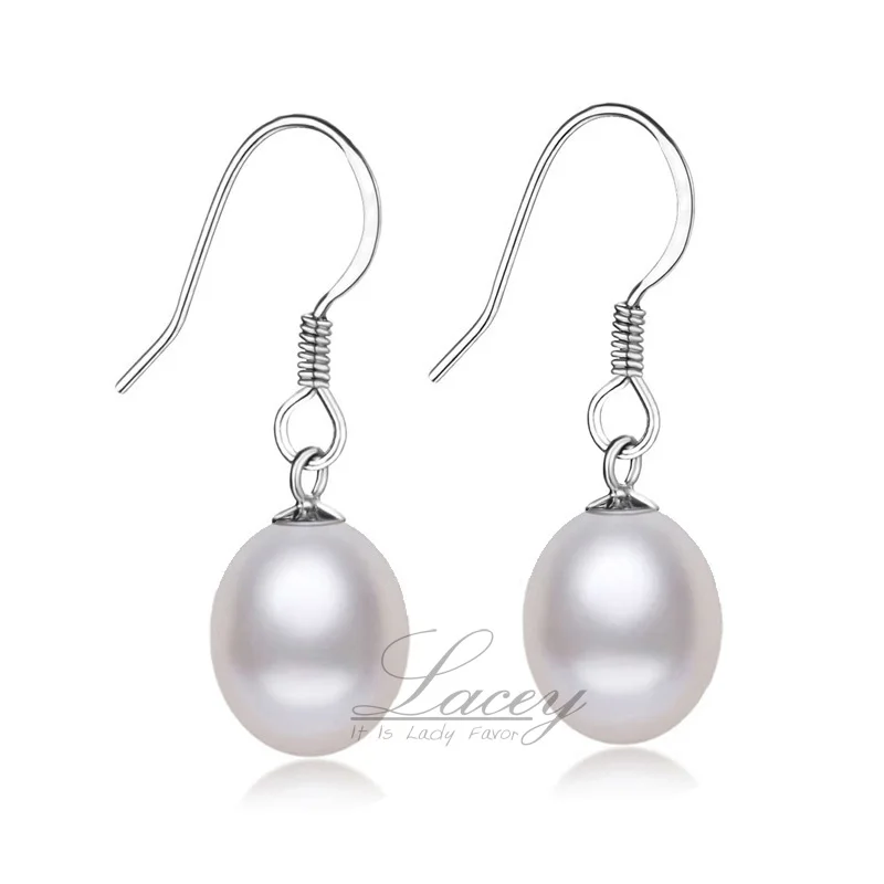 Real Bridal Freshwater Pearl Jewelry Sets Women,White Natural Pearl Necklace Earring Sets 925 Silver Birthday