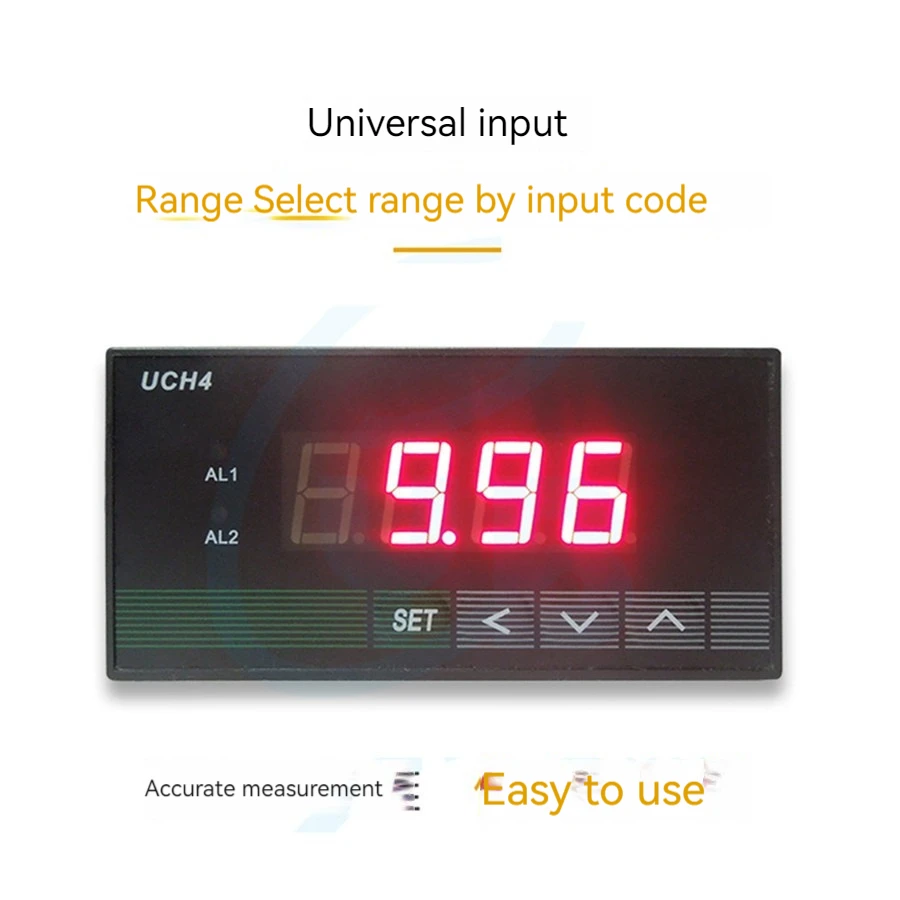 

YB9640 Intelligent Digital Display DC Ammeter AC Voltmeter Upper and Lower Limit Relay Alarm Output UCH4