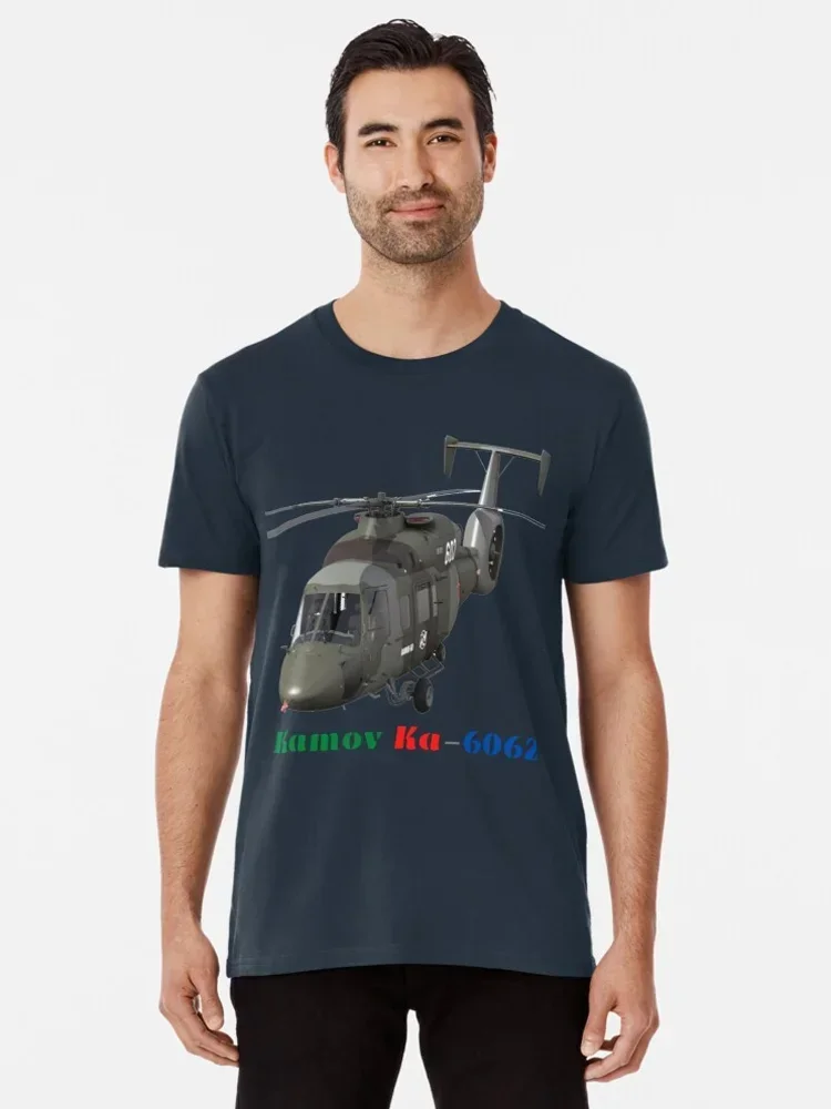 Russian Ka-60 Killer Whale Military Transport Helicopter T-Shirt 100% Cotton O-Neck Short Sleeve Summer Casual Mens T-shirt