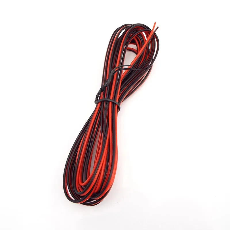 2pin Tinned Copper Insulated PVC Wired Wire 22 awg Electric Extension DIY Connecting For LED Strip Lighting