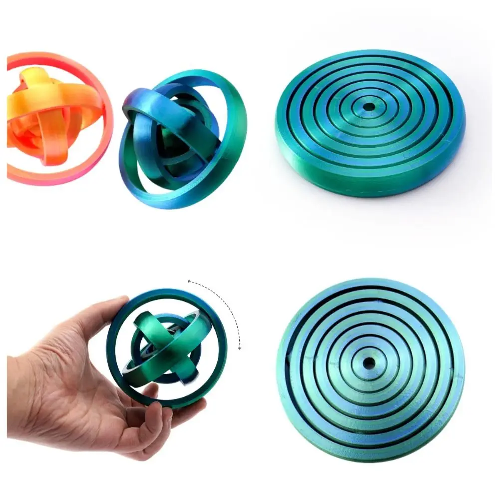 3D 인쇄 라운드 회전 장난감 AntiAnxiety 휴대용 프랙탈 Fidget 디스크 재미 있은 코스터 감압 장난감 어린이/성인