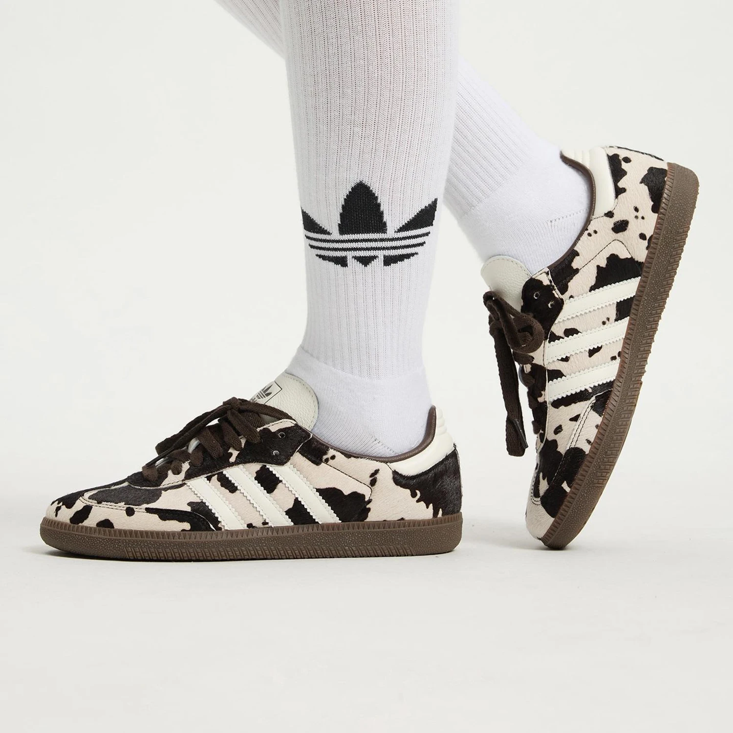 Adidas Originals Men's and Women's Cowhide Pattern Casual Shoes KK2238