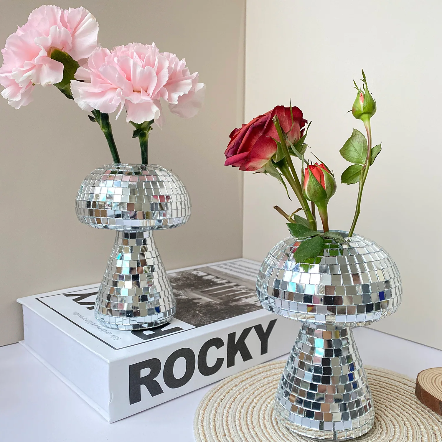 Kreative und minimalist ische handgemachte Glas dekorative Vasen modische Wohnzimmer Party Dekorationen Atmosphäre Ornamente