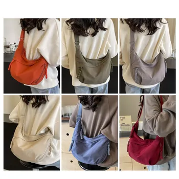 Halbmond tasche für Frauen Männer Nylon Umhängetaschen Multi-Pocket Schulter Umhängetasche Leichte Nylon Knödel tasche Trend Tasche