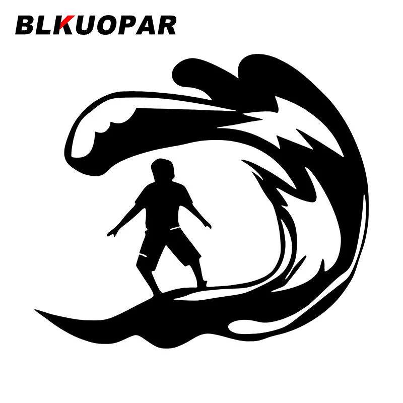 BLKUOPAR Extreme Surfing Car Stickers Brave Sport Decal Scratch-Proof Die Cut Refrigerator Windshield Car Accessories