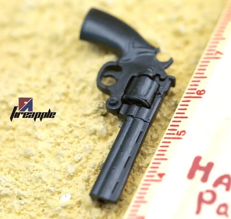 1/6th Mini Jigsaw Puzzle Cole Python 357 Revolver Plastic Black Gun Model for 12