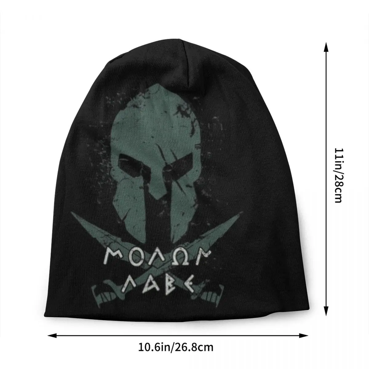 Spartan Molon Labe Helmet Bonnet Hats Fashion Knitting Hat Warm Winter Labe Vintage Cool Sword Medieval Skullies Beanies Caps