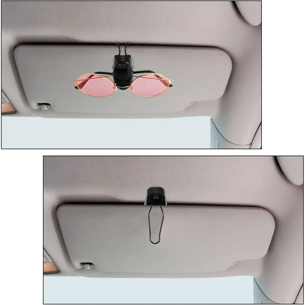 Universal Car Glasses Clip S-type Sun Visor Sunglasses  Eyeglasses Card Pen Holder Clip Auto Ticket Holder Auto Case