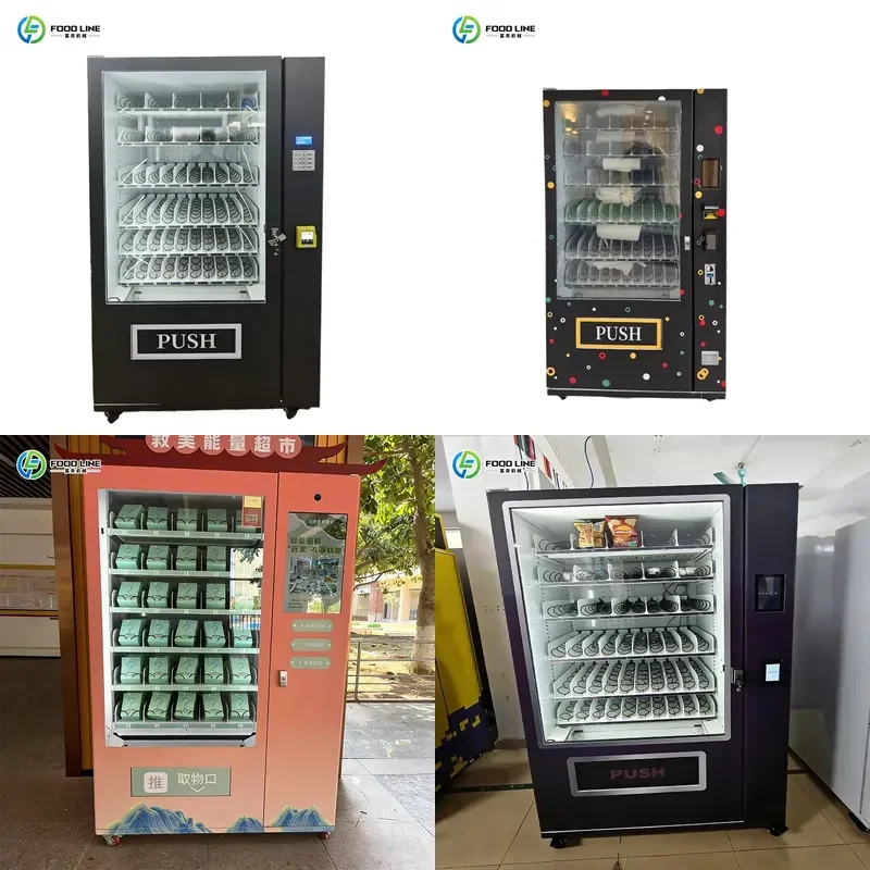 24 Hour Self Service Vending Machine for Food Beverages and Snacks Best Selling Automatic Dispenser