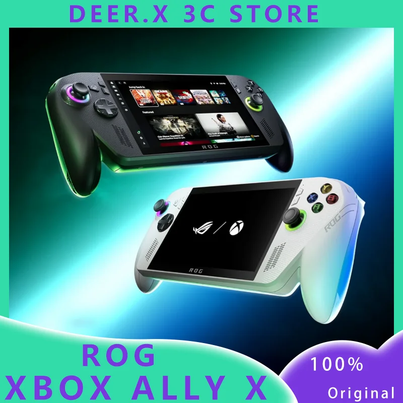 ROG XBOX ALLY X 7 بوصة محمول Windows11 Ryzen AI Z2 Extreme 24GB + 1TB SSD 500nits يدعم VRR معدل تحديث متغير وحدة تحكم الألعاب