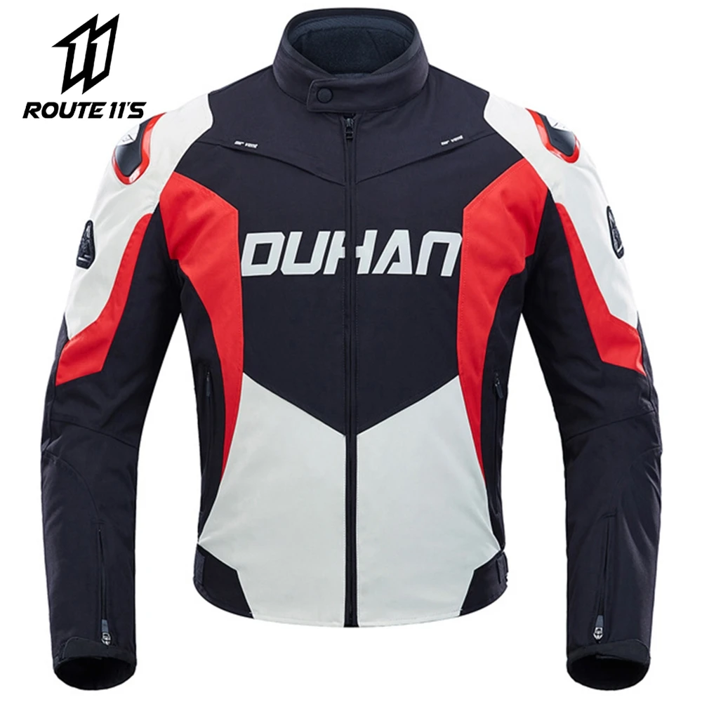 DUHAN Waterproof  Motorcycle Jacket Moto Racing Jacket  Cycling Jacket Motocross Protective Gear Detachable Thermal Liner