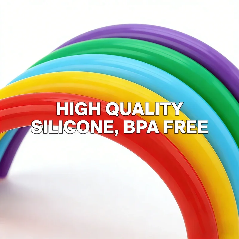 Non Toxic Food Grade Silicone Tubing 1M Flexible ID 2mm 3mm 4mm 6mm 8mm 10mm 12mm Colorful Hose Homebrew Water Air Transfer Tube