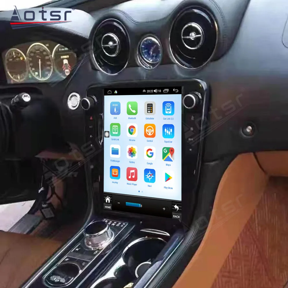 RHD LHD Vertical Car Multimedia Automotive Player For Jaguar XJ 2010~2018  Android Auto Carplay GPS Navigat Car Radio Head unit