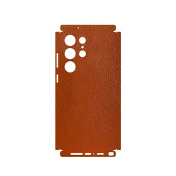 Leather Grain Full Body Phone Protector Sticker For SAMSUNG GALAXY S25 S24 S23 Ultra S23 Plus S23 S22+ Back + Sides Wrap Film