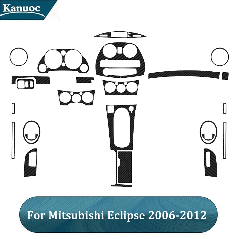 

Car Interior Decorative Accessories For Mitsubishi Eclipse 2006 2007 2008 2009 2010 2011 2012 Carbon Fiber Black Stickers