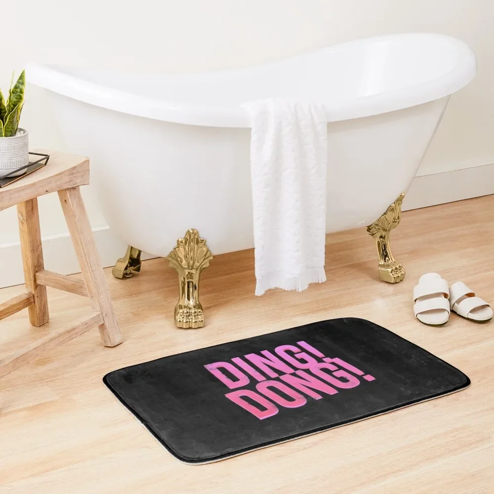

Ding! Dong! Bath Mat Bathroom Rug Living Room Rug Absorbent Bathroom Mat