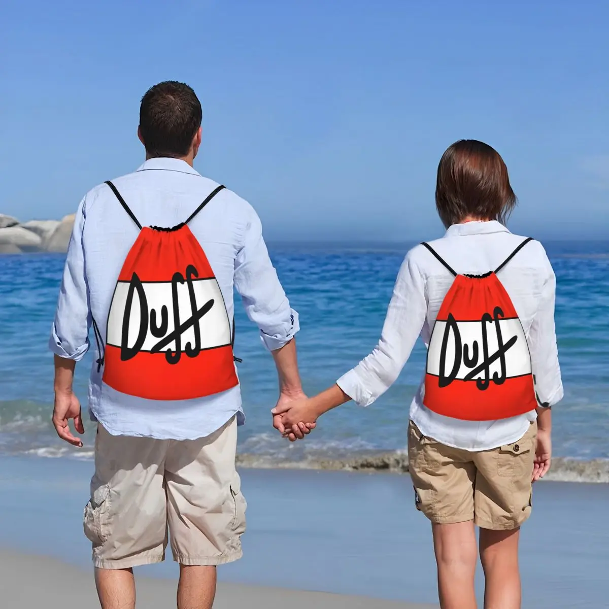 Custom Duff Beer Drawstring Backpack Bags Women Men Lightweight Gym Sports Sackpack Sacks for Yoga