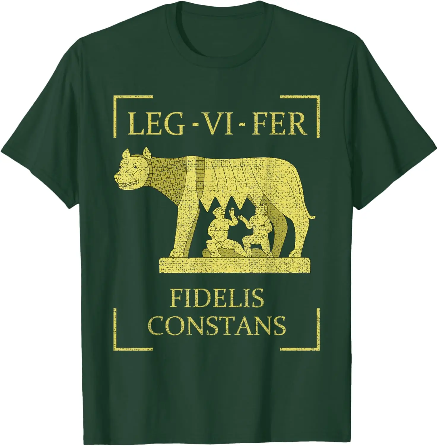 Legio VI Ferrata 6a Legión Romana Imperio Peditas Legionario تي شيرت قصير الأكمام عادية 100% قطن قميص #3