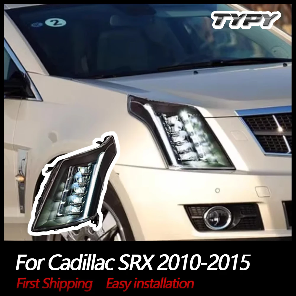 

TYPY Car Lights For Cadillac SRX 2010-2015 Headlight LED Projetor head Lamp Daytime Running Light Automotive Accessories