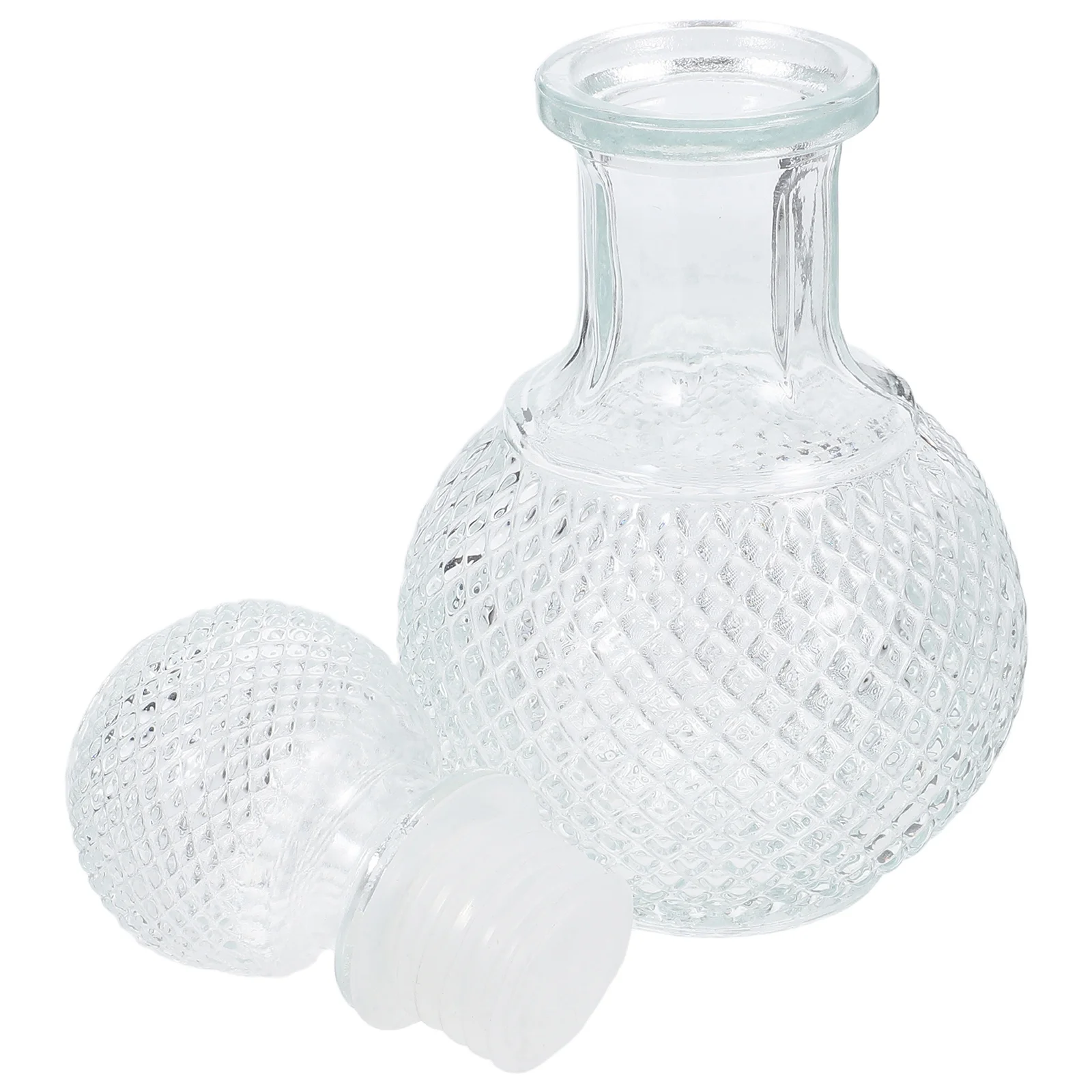 

Glass Whiskey Dispenser 250ml Liquor Decanter Stopper Decorative Brandy Bottle Bar Home Bartender Glass Bottle