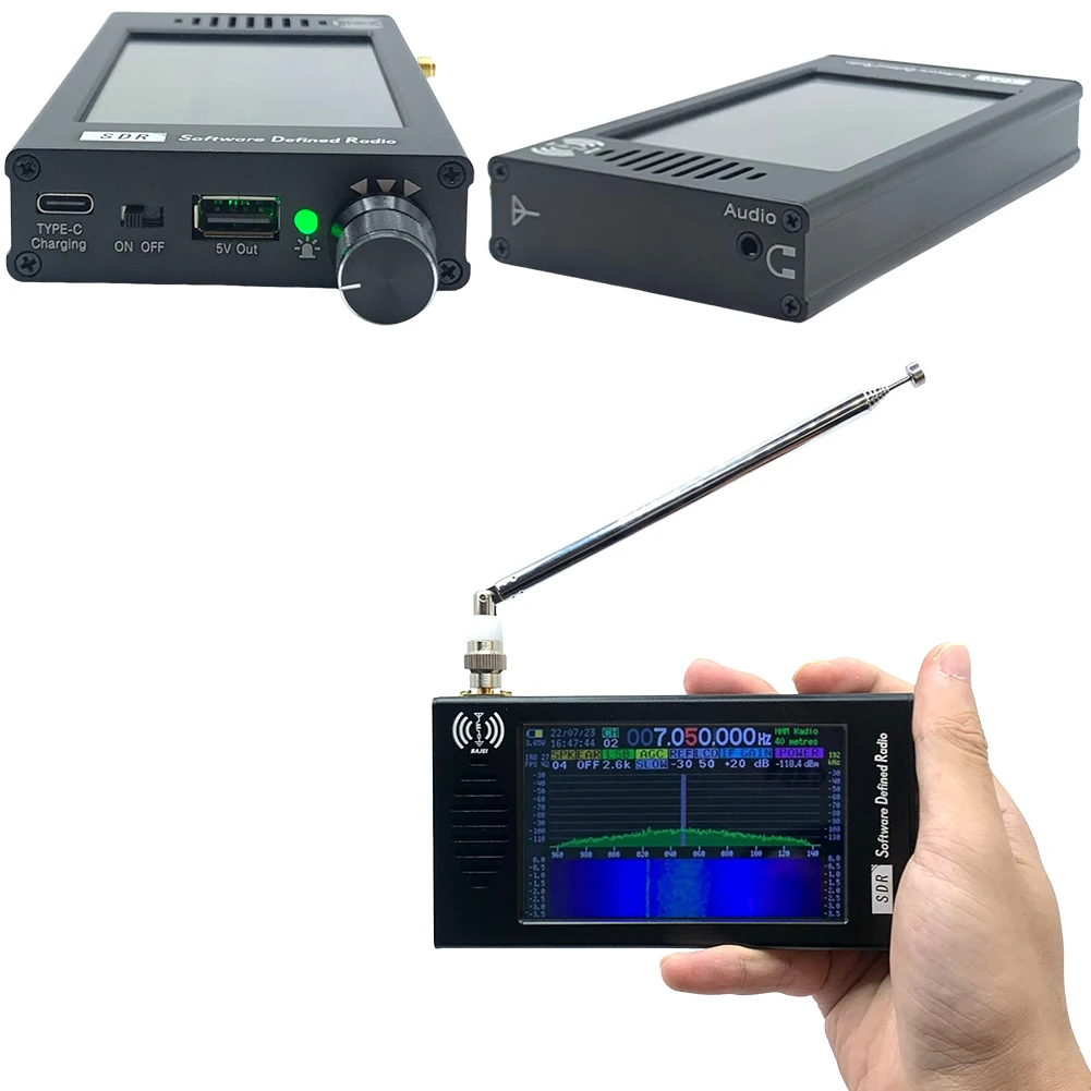 DeepSDR 101 Software Defined Radio SDR Radio DSP Digital Demodulation Short Wave FM MW SSB CW HAM Radio Receiver with 3.5mm Jack