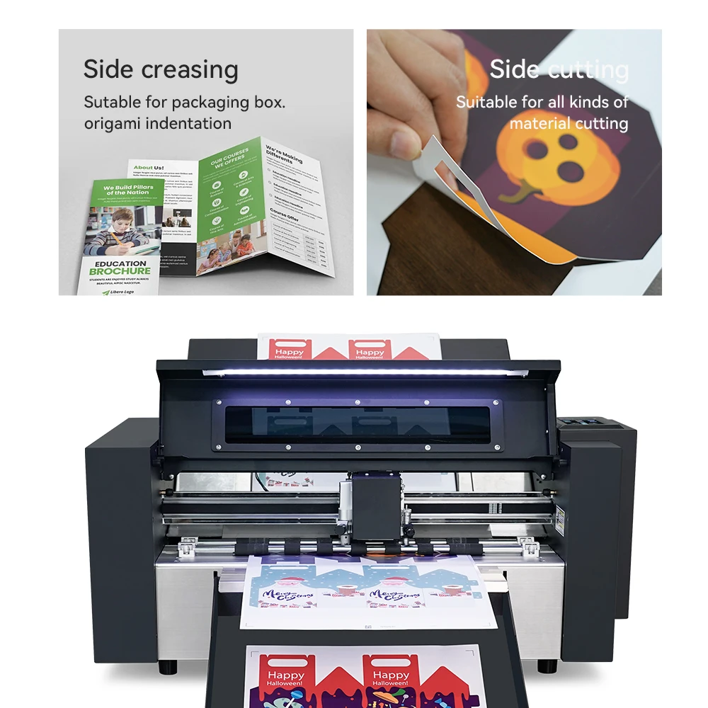 Automatic Digital Double Head Servo Motor Sticker   Label Cutting Folding Die