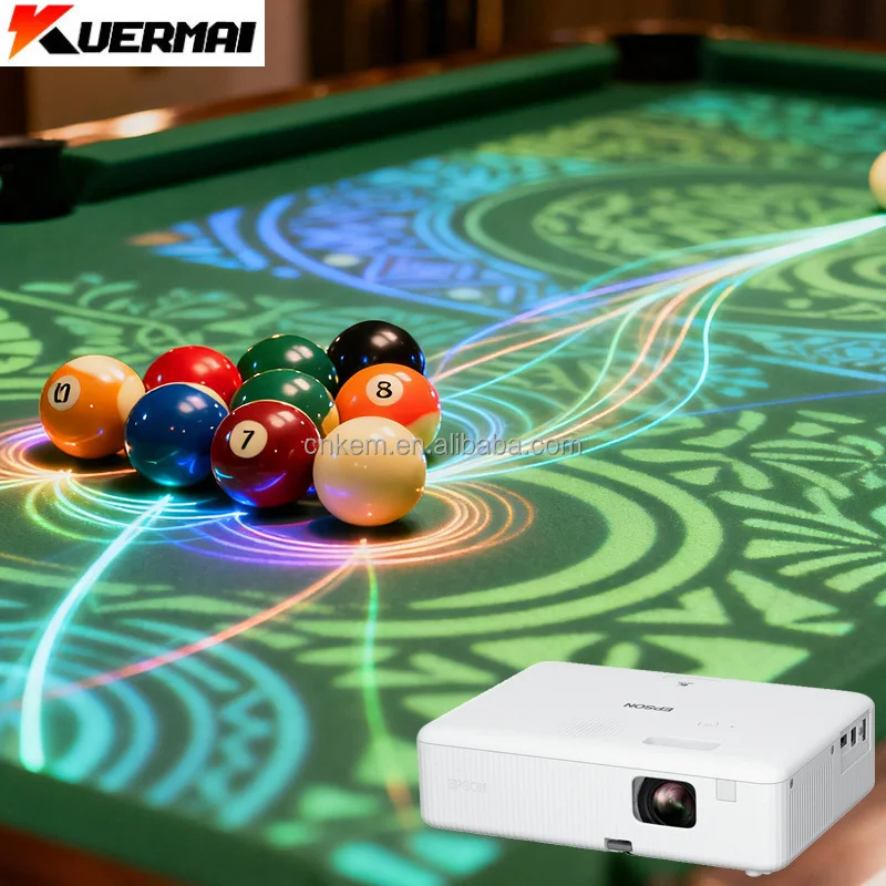 Interactive Pool Table Projection System Transforming Game Nights with Dynamic Light Mapping and Visual Effects