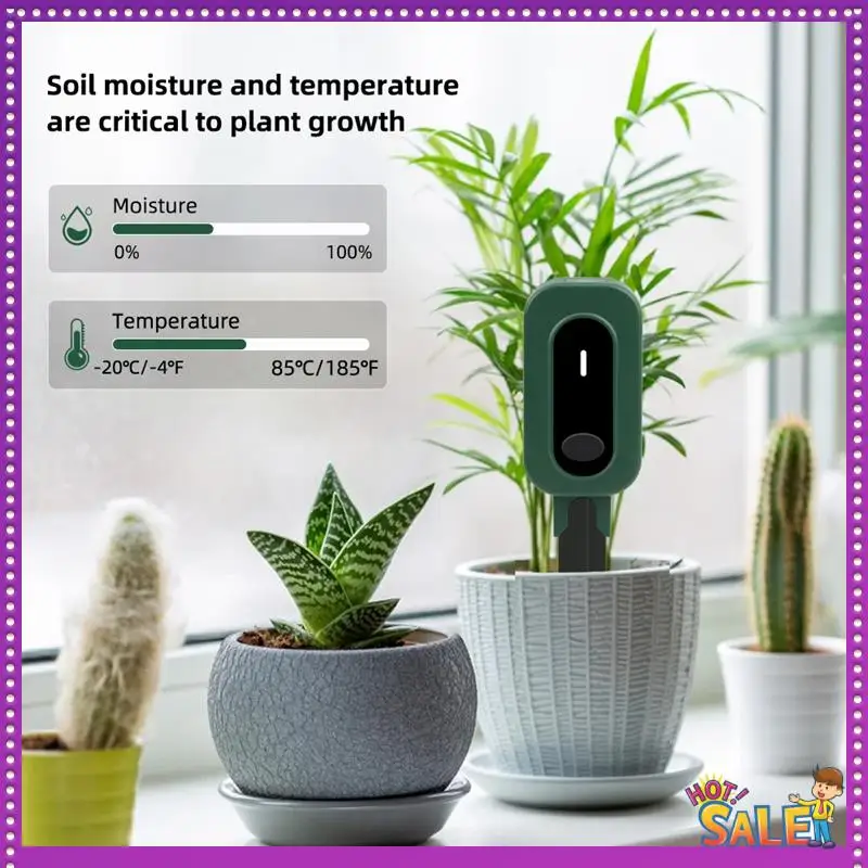 AA87 Zigbee умный измеритель влажности почвы Tuya App Control тестер почвы датчик температуры и влажности для садов в горшках