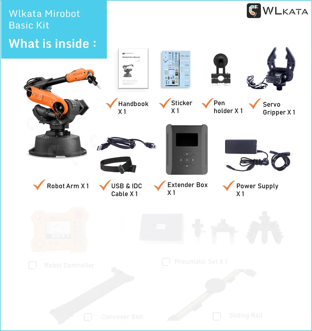 Lebih Baik Daripada Kit Pegangan Lengan Robot Logam Kit Robot Model Pendidikan Diy untuk Aksesori Mainan