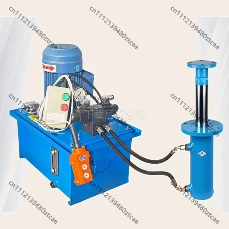 100mm Bore 16MPA 10Ton Bidirectional Hydraulic Cylinder Upper Lower Flange Heavy Duty Power Driving Component