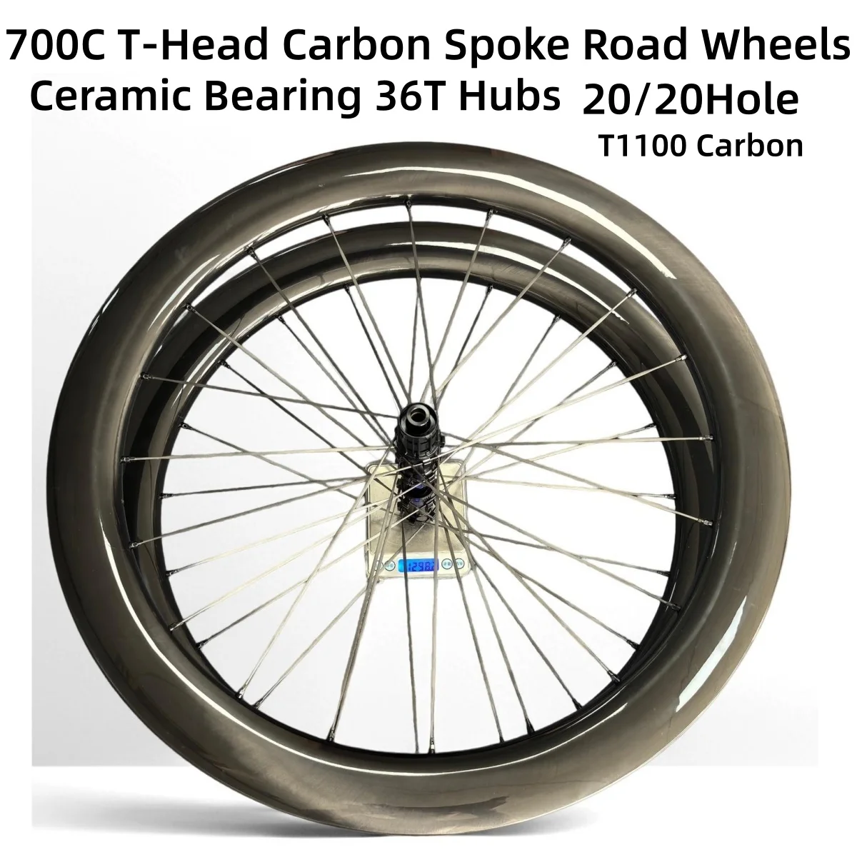 Carbon-Speichenrad für Rennräder T1100 Carbon 700C Carbon-Rennrad-Scheibenbremsräder 40mm 45mm 50mm 55mm 60mm 65mm Carbon-Rennrad-Gravelräder