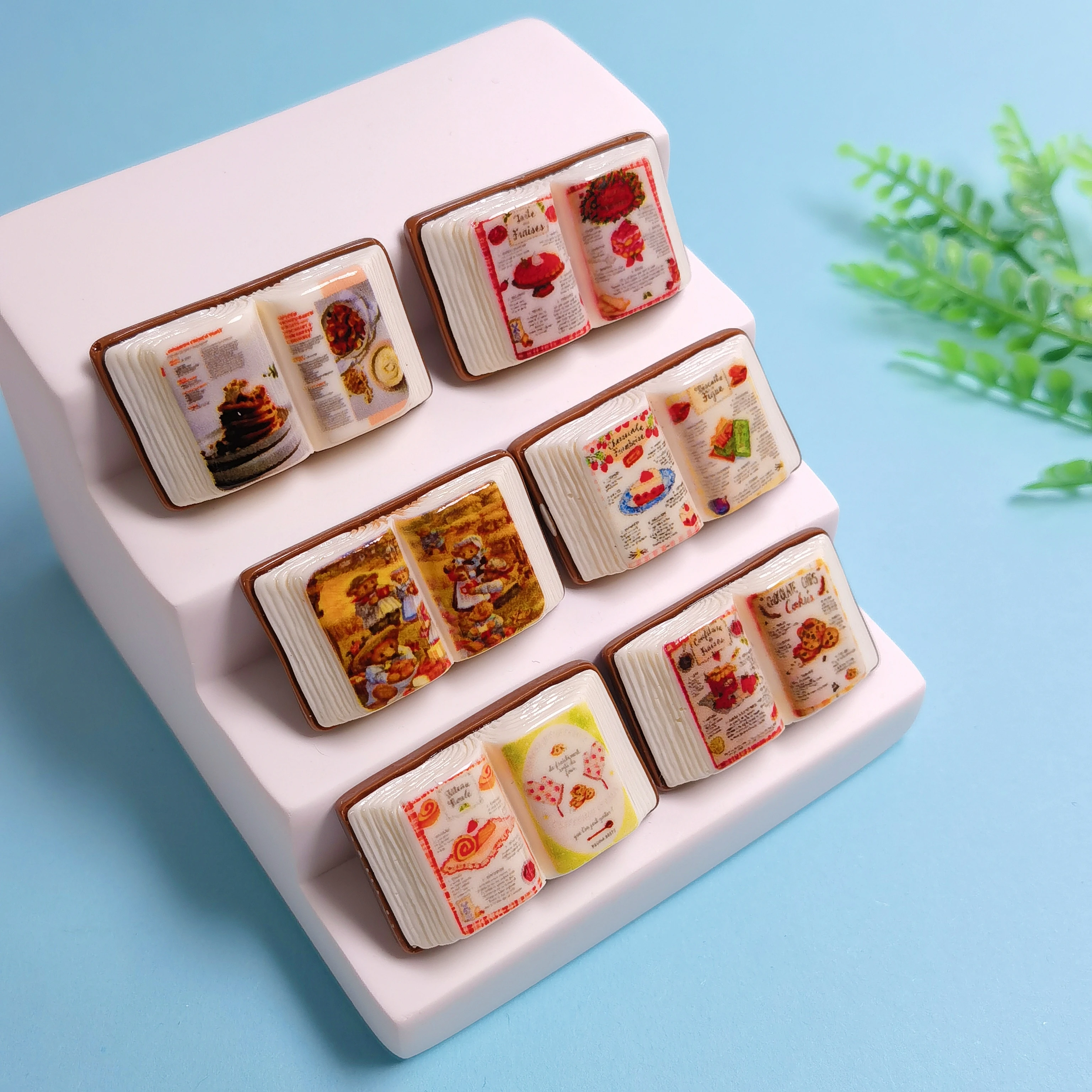 Kawaii Bakery Baking Book Miniature Resin Flatback Scrapbook Decoration Charm Handicrafts Accessories - view 4