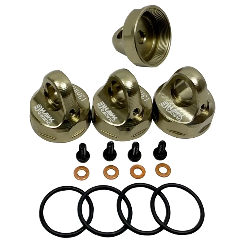 

GVM Aluminum Domed Bleeder Shock Caps (4) For Losi TLR-1117 TLR333021 Losi 22x