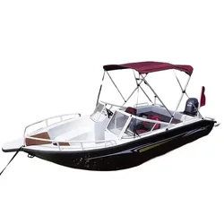 Fiberglass Sport Boats 17ft Motor Boat 530mm for Fishing Recreation and Entertainment