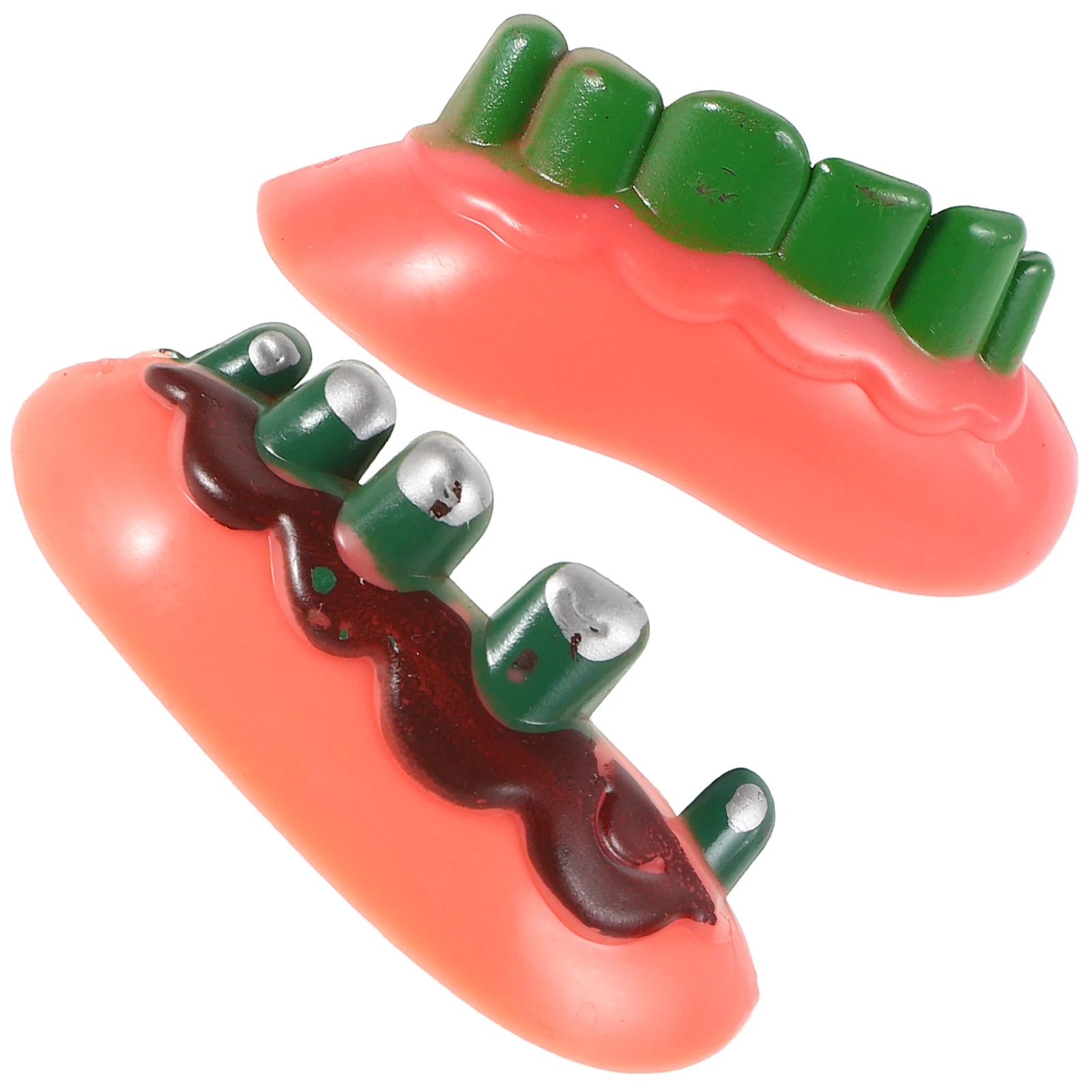 

Festive Fake Tooth Denture Braces Comfortable Fit Easy Cleaning Halloween Scene Accessories Costume Party Decorations Unique