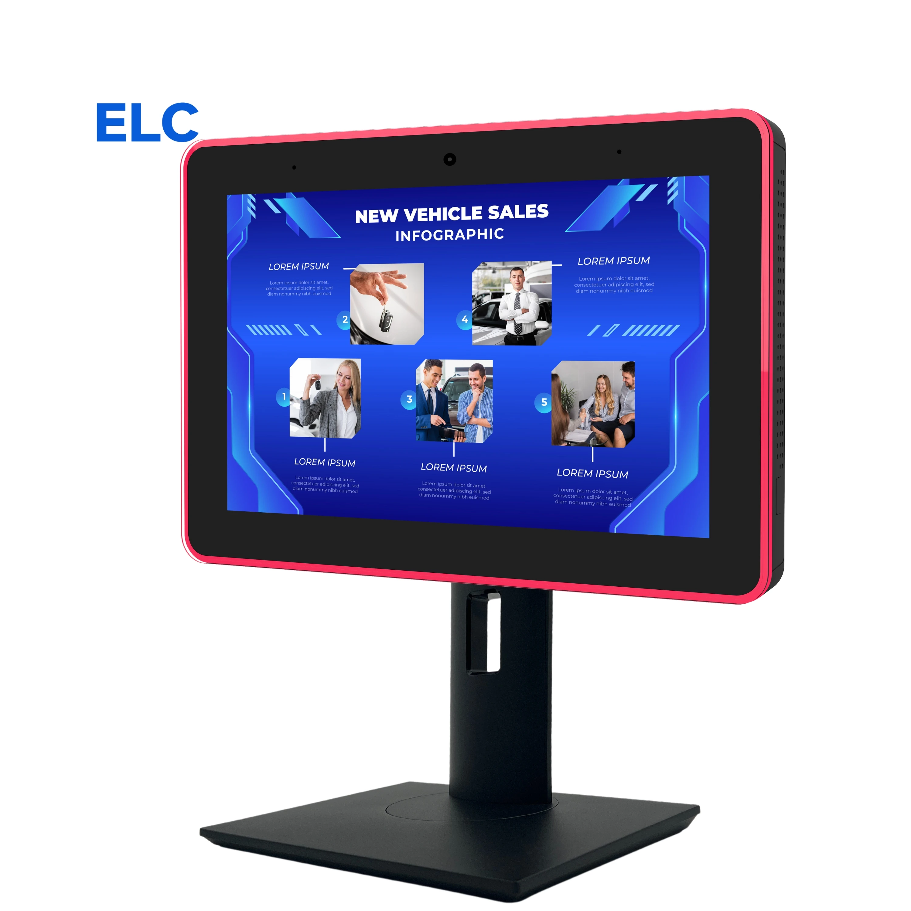 ELC WA1583T New 15.6 Inch LED Light Bar Rk3399 Room Booking Nfc Tablet Wi-Fi Android 10.0 System Tablet Pc