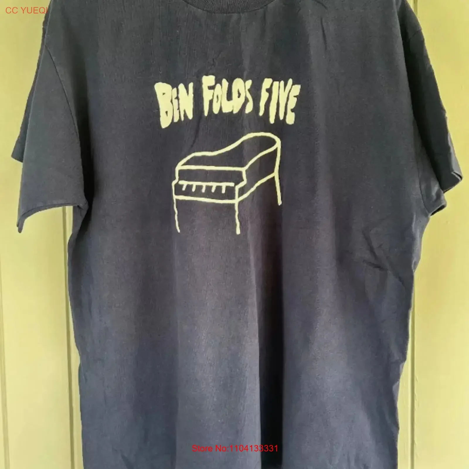 Ben Folds Five Concert Tour Black T Shirt Full Size S 5XL vintage Washed streetwear homme fashion Breathable Comfortable