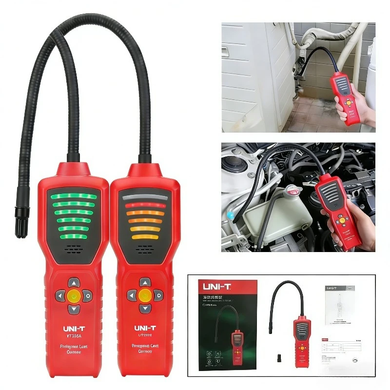 

UNI-T UT336A Refrigerant Leak Detector CFCS HCFCs HFCS Air Conditioning Automobile Refrigerator Maintenance Leakage Tester