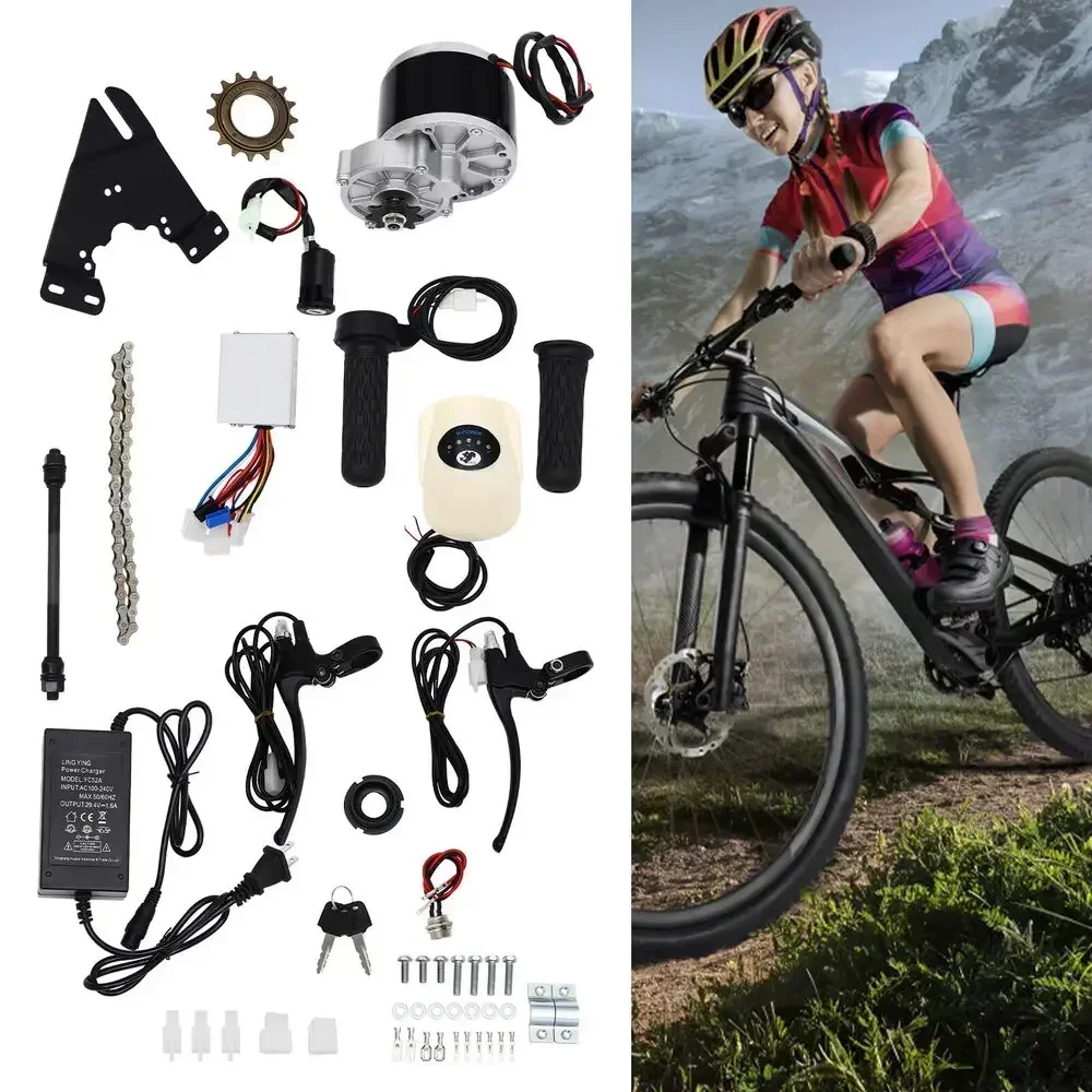 

24V 250W E-Bike Conversion Kit with Pure Copper Brushed Motor - High-Torque Controller for Electric Bicycle DIY | Complete Set