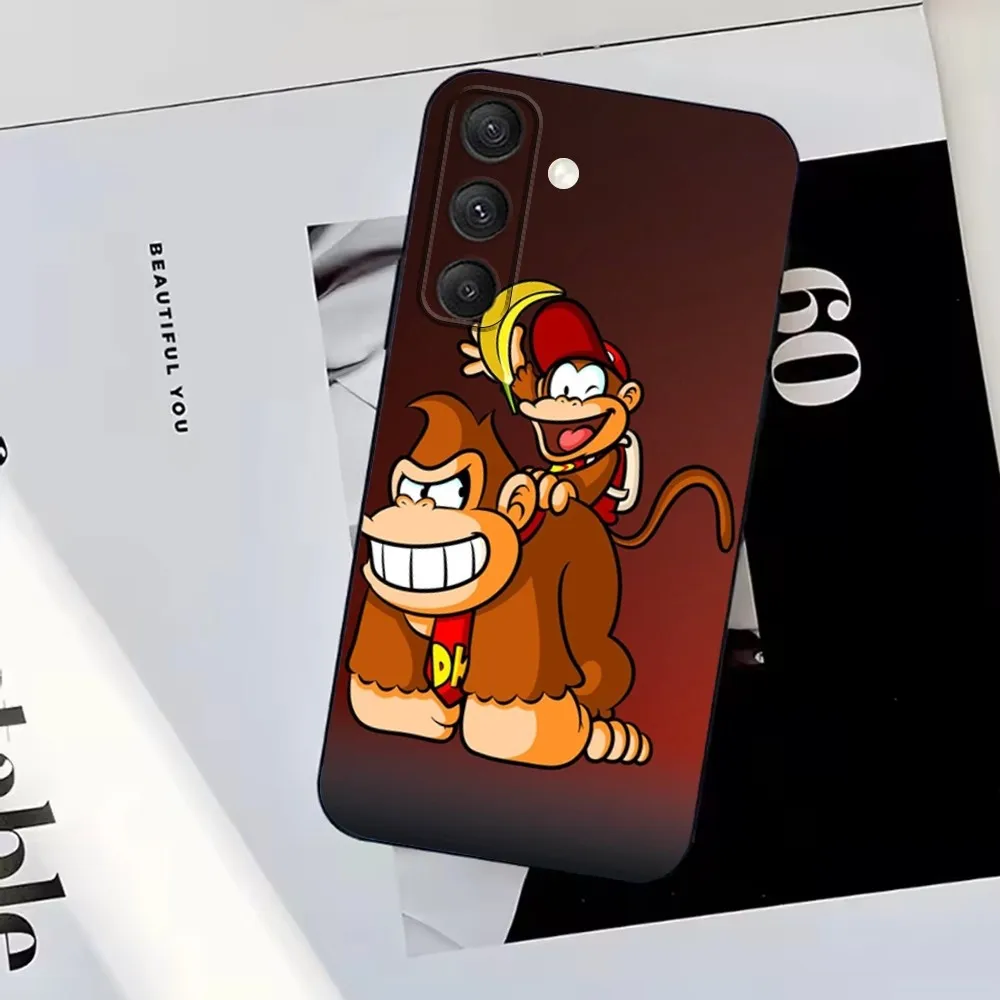 Etui na telefon D-Donkey kong do Samsung S25, S24, S23, S22, S21, S20, S10, Ultra, Plus, Lite, FE, miękki silikonowy czarny pokrowiec
