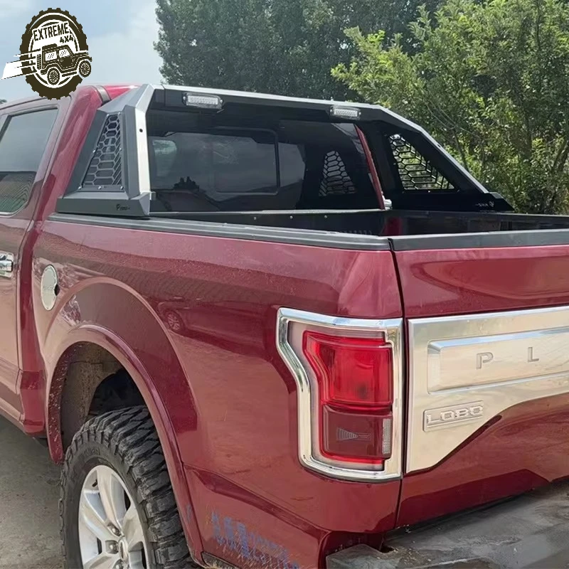 

Universal 4X4 Pickup Truck Black Steel Roll Sport Roll Bar Roll Cage Goalpost Gantry for Ranger F150 Tundra RAM