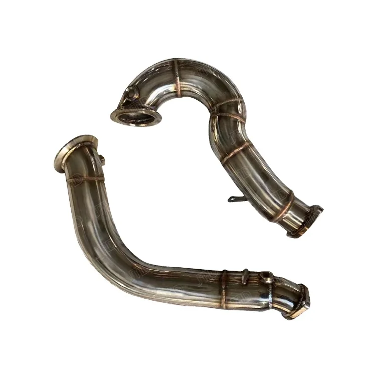 JTLD High Quality 304SS 1.5mm Thick Mirror Polished Exhaust Downpipe For BMW 335i E90-E93 N54 3.0T Engine Made In China