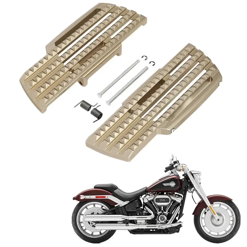 For Harley Softail Slim Fat Boy 2018-2022 Heritage Classic 114 Deluxe Motorcycle Acsessories Front Rider Driver Footboard Kit